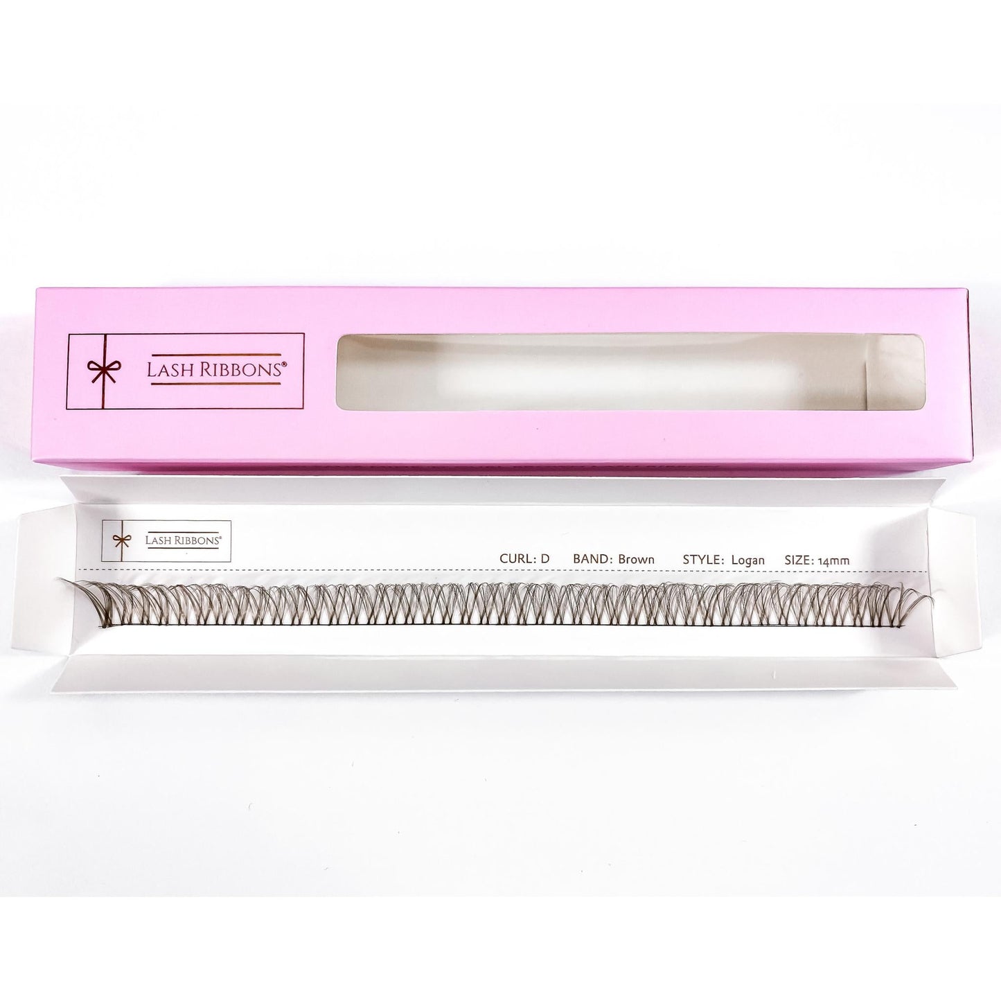 3D 'D' Curl Brown Lash Ribbons® Starter Kit (With Clear Lash Bond)