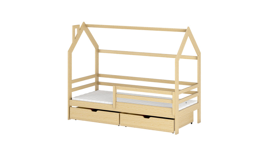 Wooden Single Bed Lila Bed With Storage