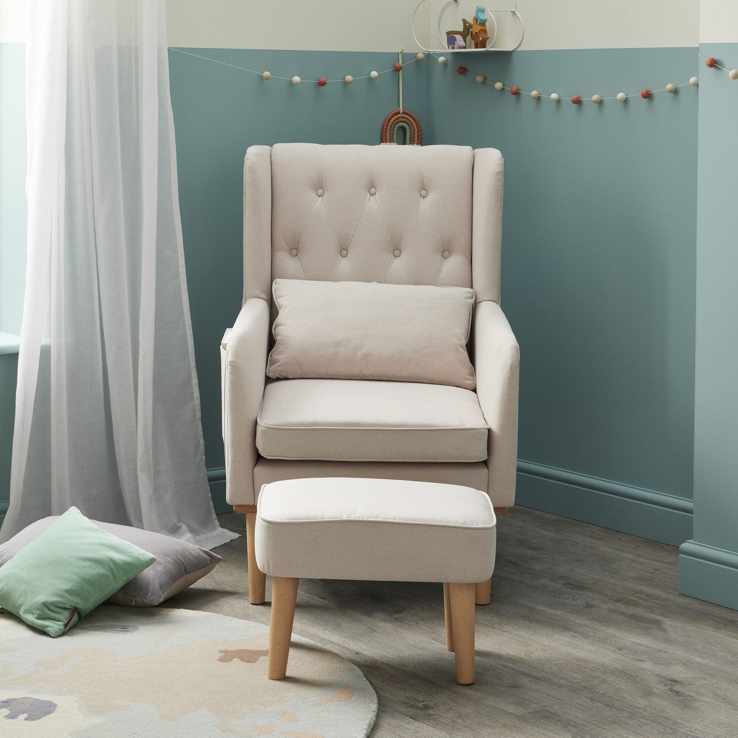 Lux Nursing Chair with Footstool