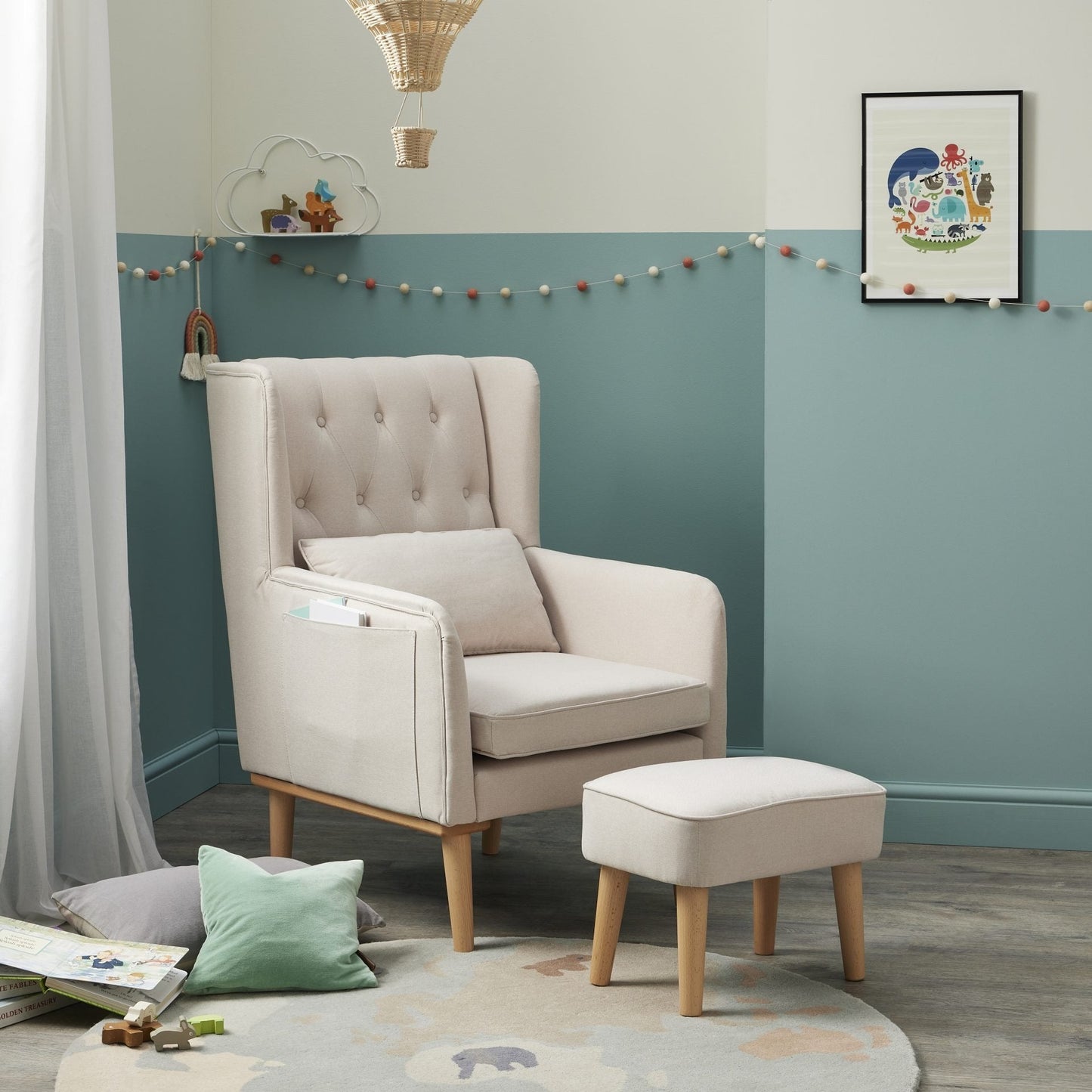Lux Nursing Chair with Footstool
