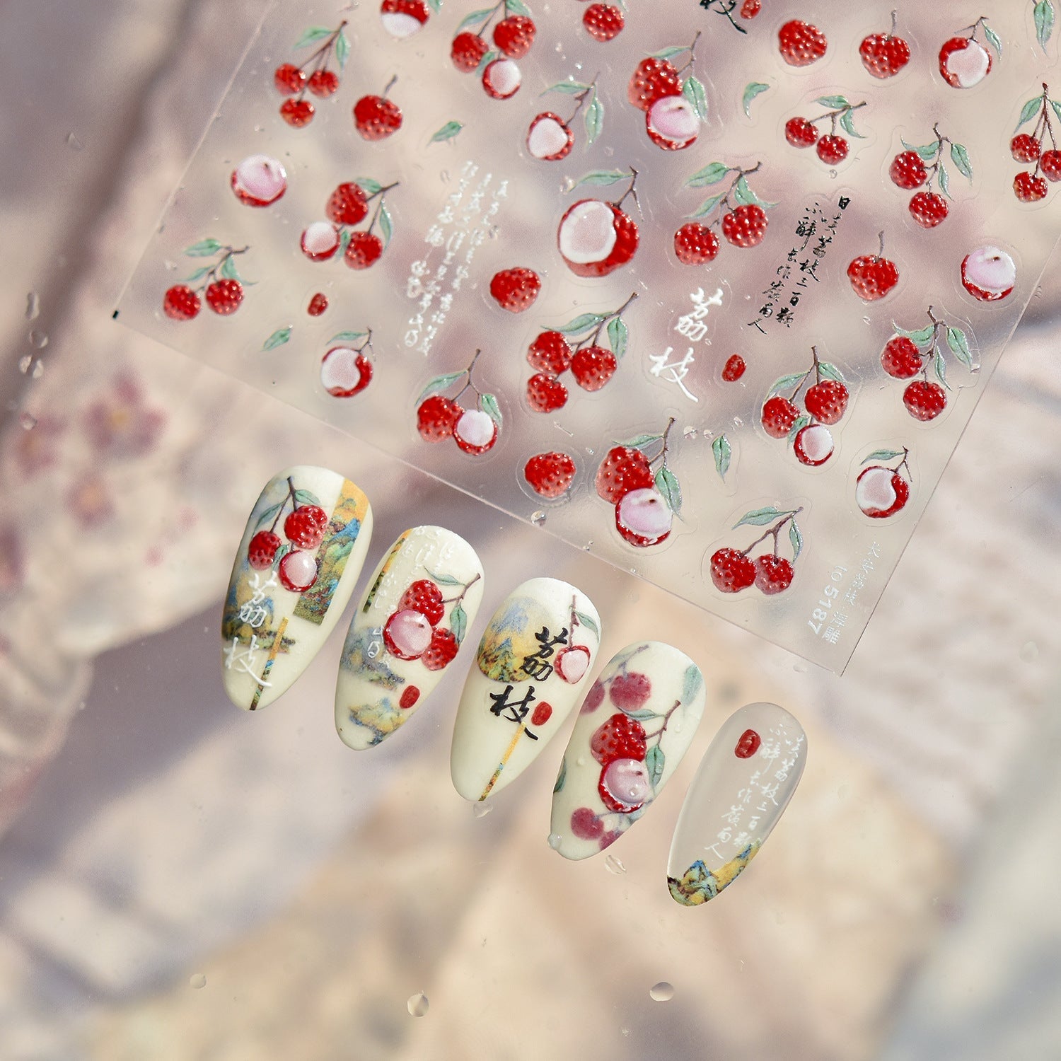 Hello Claws | Lychee Nail Deco Sticker