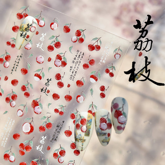 Hello Claws | Lychee Nail Deco Sticker