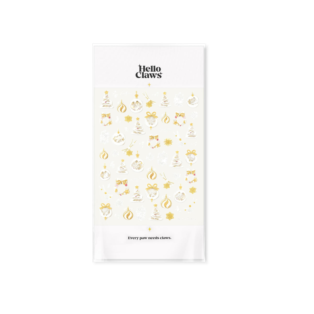 Hello Claws | Yellow Christmas Nail Deco Sticker