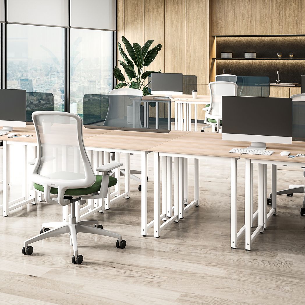 HOMCOM Computer Desk Dining Table Writing Table with Metal Frame