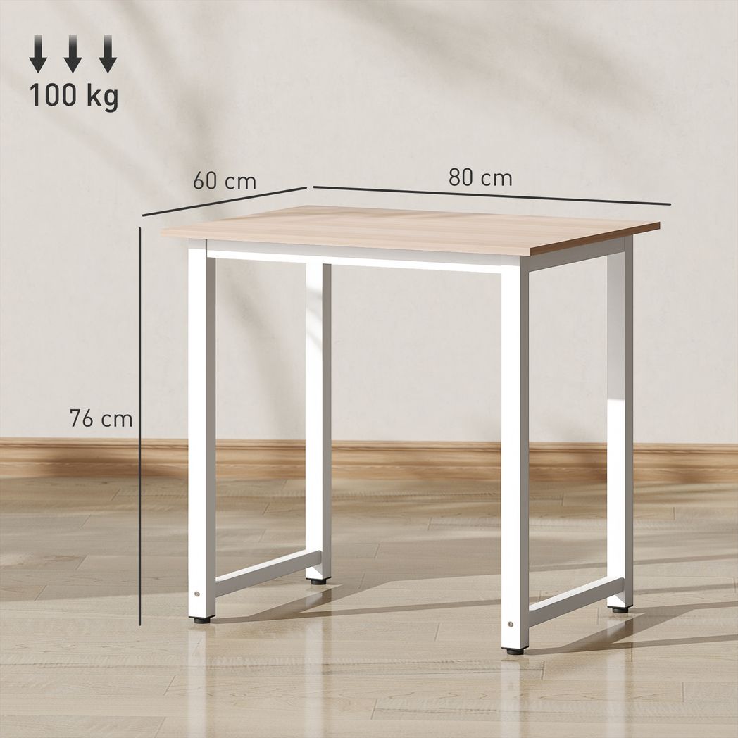 HOMCOM Computer Desk Dining Table Writing Table with Metal Frame