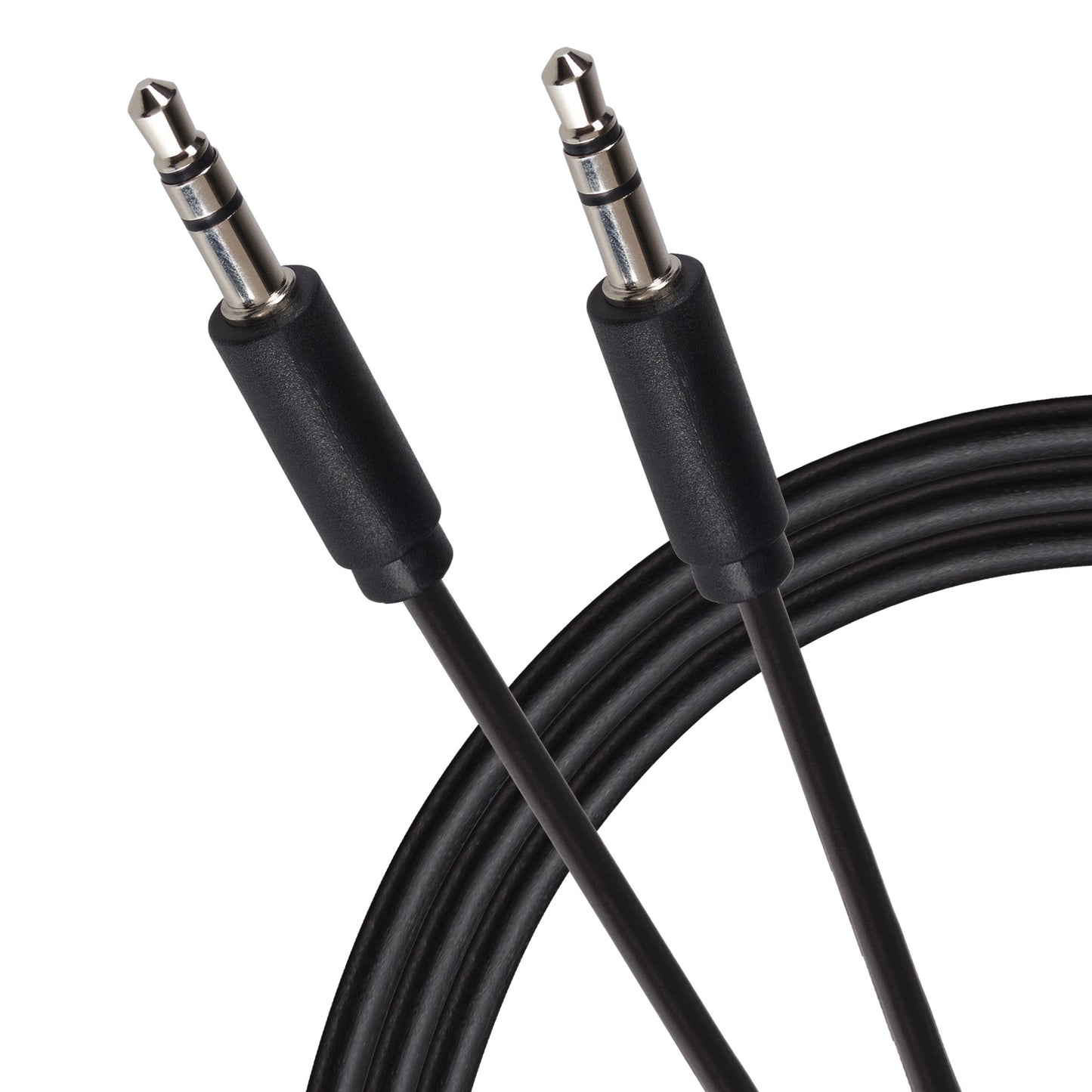 Maplin 3.5mm Aux Stereo 3-Pole Jack Plug to 3.5mm 3-Pole Jack Plug Cable - Black, 3m