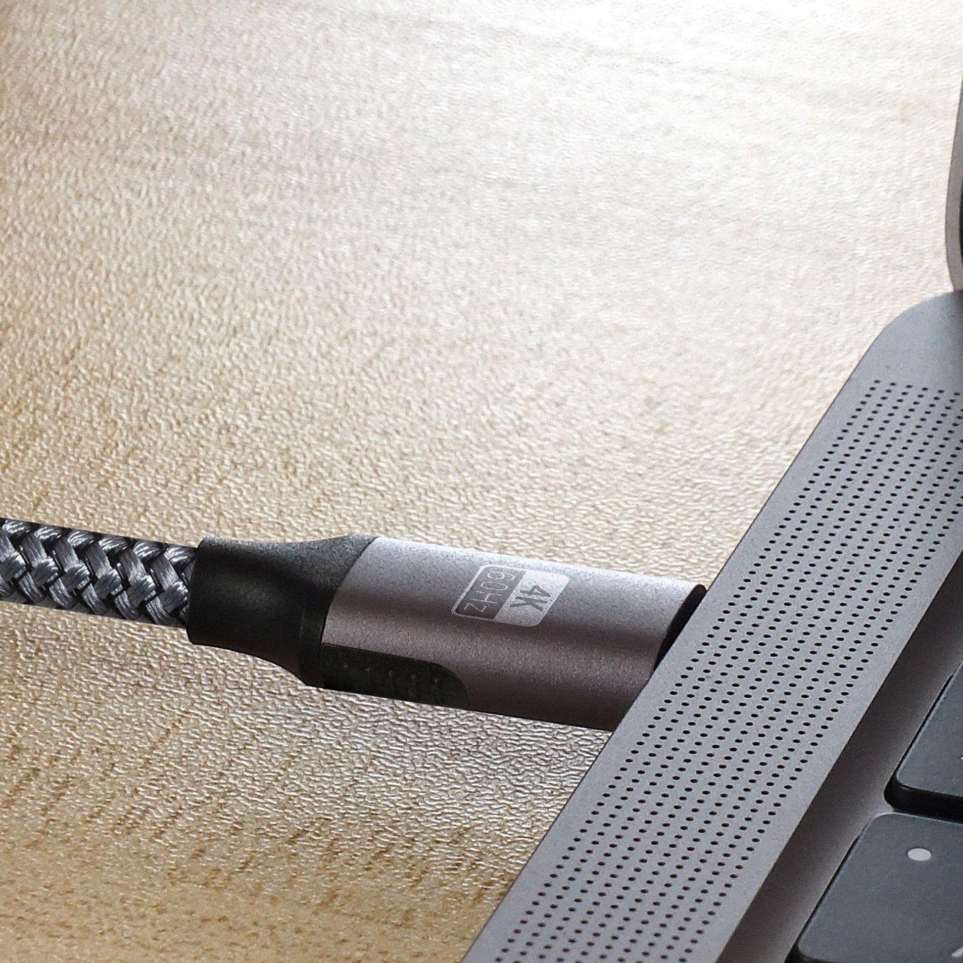 Maplin Pro USB-C to USB-C Gen2 100W 20Gbps Power Delivery Super Speed Data Transfer & Charging Braided Cable - Silver, 3m