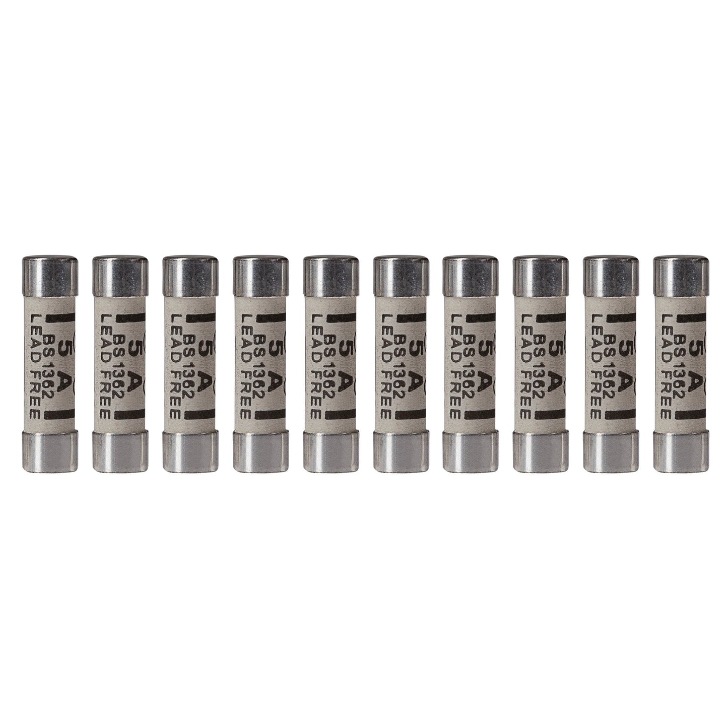 Maplin 5 Amp Plug Fuse BS1362 25.4 x 6.4mm - Pack of 10