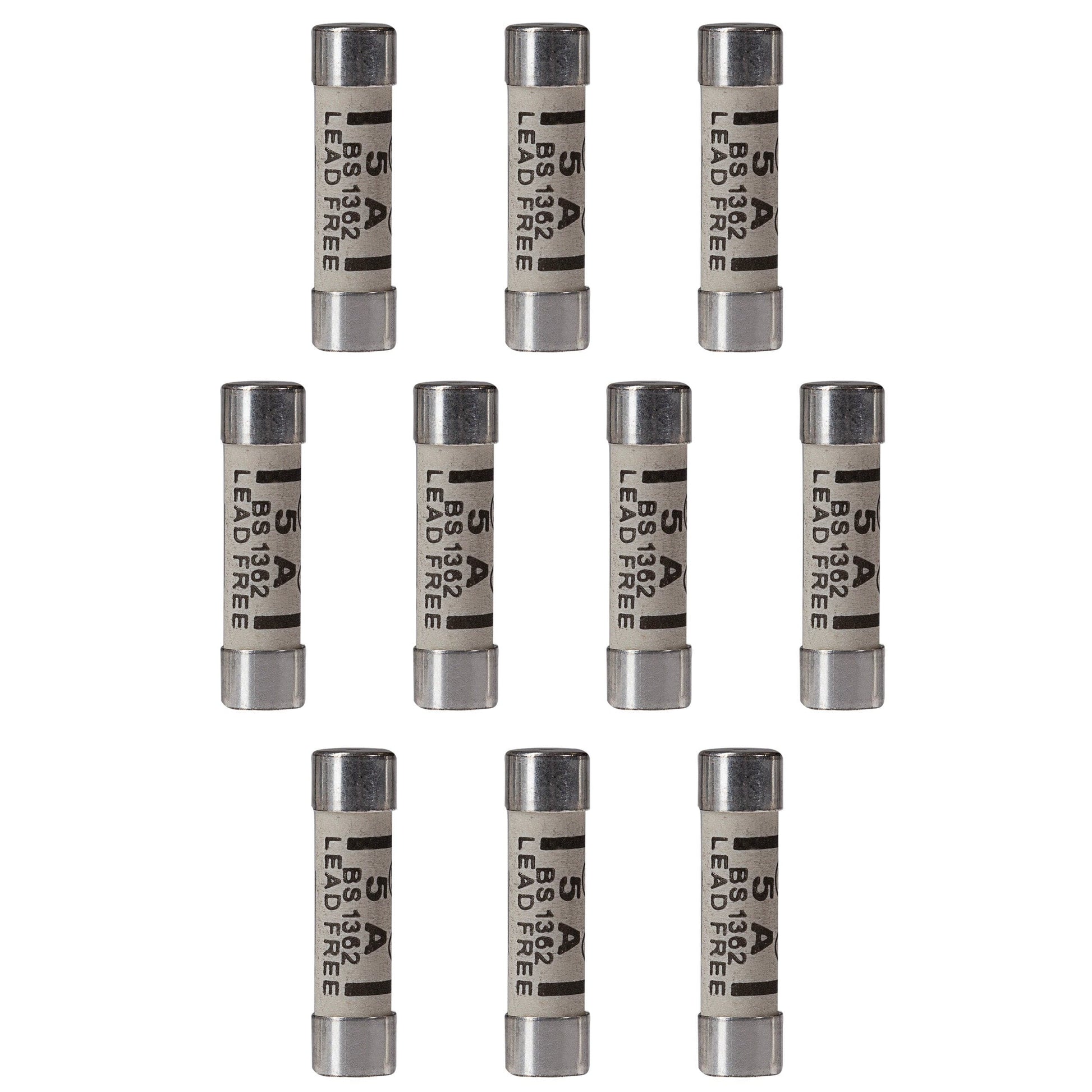 Maplin 5 Amp Plug Fuse BS1362 25.4 x 6.4mm - Pack of 10