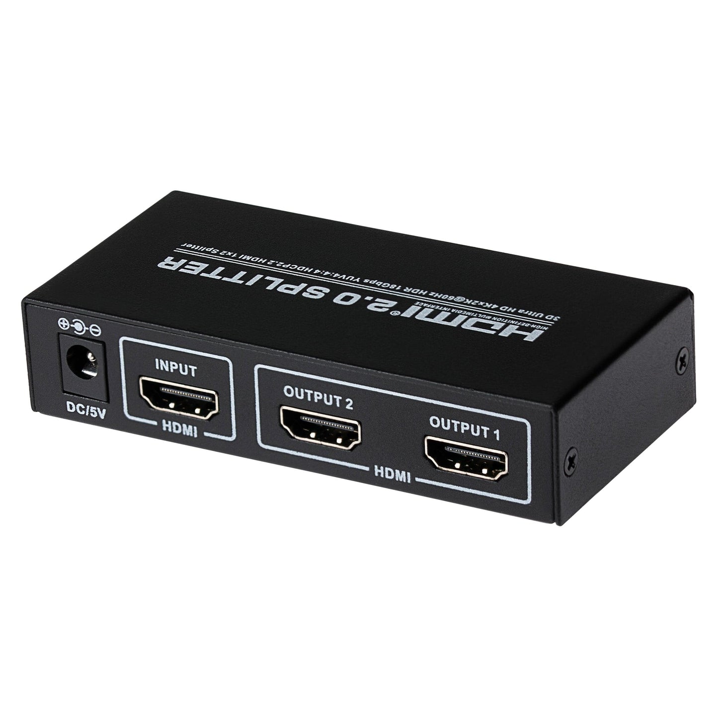 Maplin HDMI Splitter 1 Port In 2 Ports Out 4K Ultra HD @60Hz 18Gbps