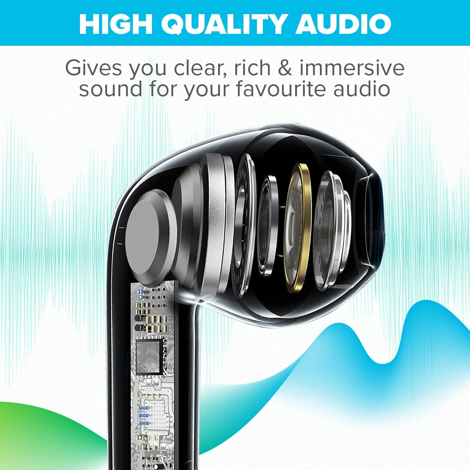 Maplin Hybrid Wired Lightning Earbuds with Hands Free Calling & Volume Button - White