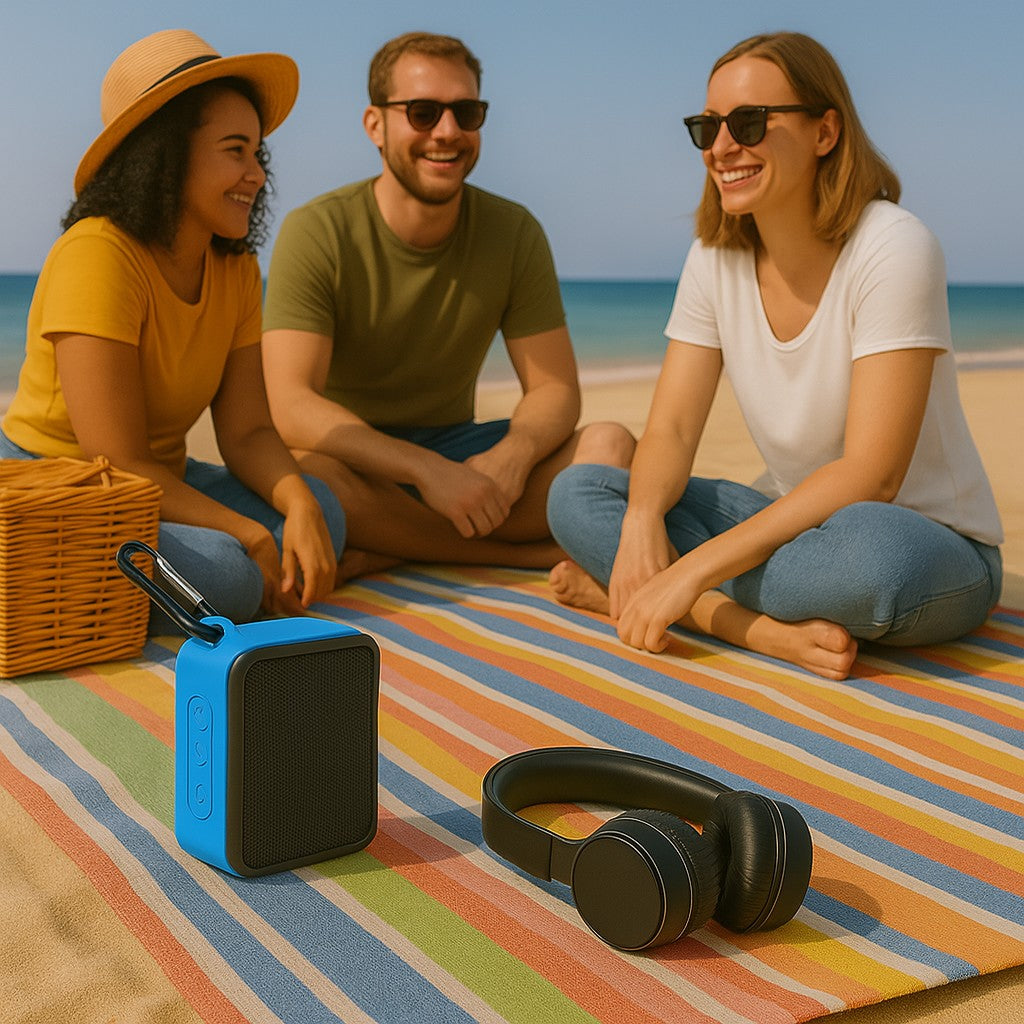 Maplin Waterproof Portable Bluetooth Speaker with Carabiner Clip