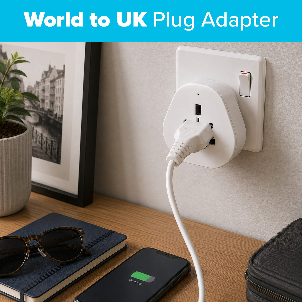 Maplin UK Plug to Worldwide Socket Travel Adapter Plug