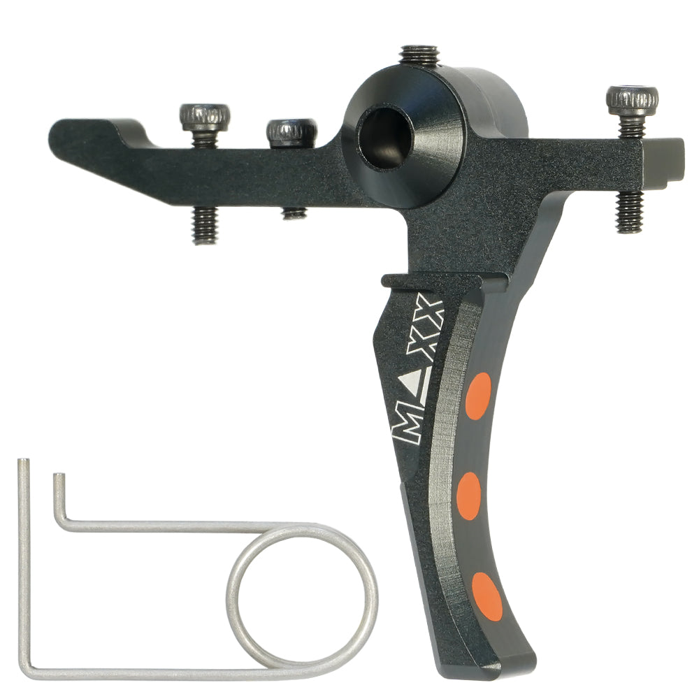 MAXX CNC Aluminium Advanced Speed Trigger (Style D) (Black) for MTW