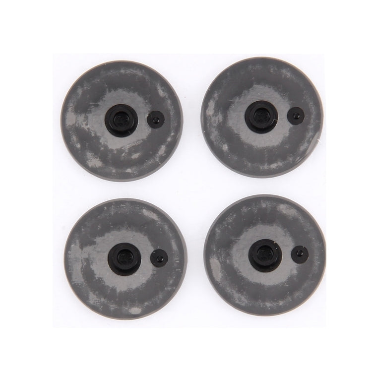 4 PCS for Macbook Pro Retina 13.3 inch15.4 inch (2012-Early 2015) A1398A1425A1502 Bottom Case Rubber Mats(Black)