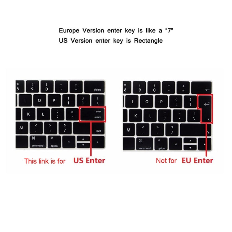 ENKAY Hat-Prince 2 in 1 Crystal Hard Shell Plastic Protective Case + US Version Ultra-thin TPU Keyboard Protector Cover for 2016 New MacBook Pro 13.3 inch with Touchbar (A1706), 13.3 inch with Touch Bar US Version