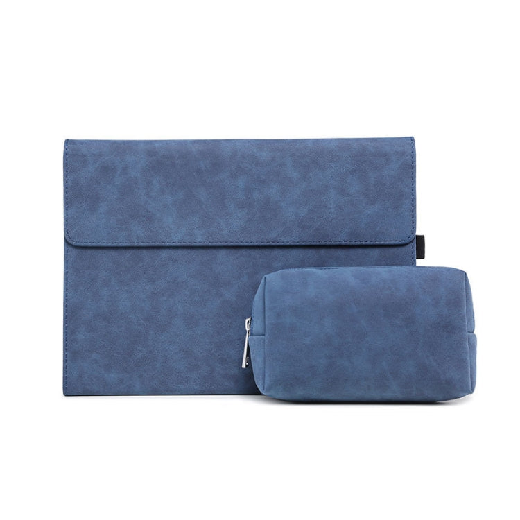 For Microsoft Surface Pro 7 / 7+ South African Sheepskin Magnetic Horizontal Flip Leather Case + Power Supply Bag with Pen Slot & Holder, Case + Power Supply Bag
