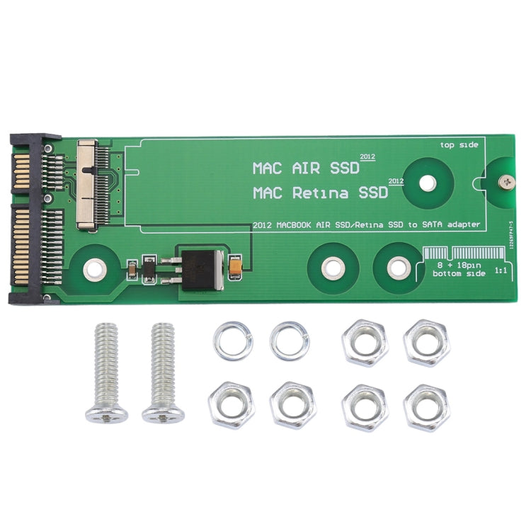 SSD to SATA Adapter for Macbook Air 11.6 inch A1465 (2012) & 13.3 inch A1462 (2012), SSD to SATA A1465 A1462