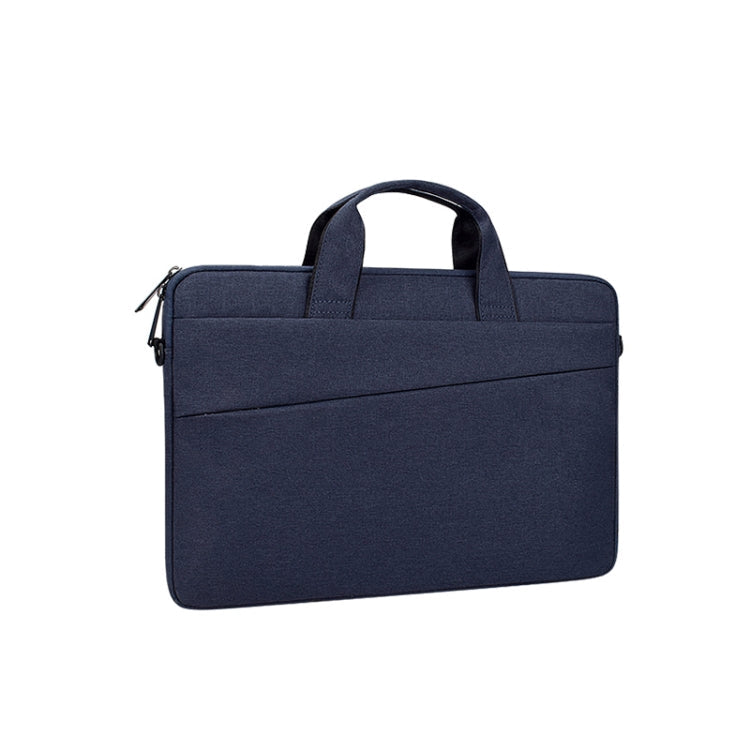 ST03S 15.4 inch Double Side Pockets Wearable Oxford Cloth Soft Handle Portable Laptop Tablet Bag, 15.4 inch Black, 15.4 inch Pink, 15.4 inch Grey, 15.4 inch Deep Space Gray, 15.4 inch Navy Blue
