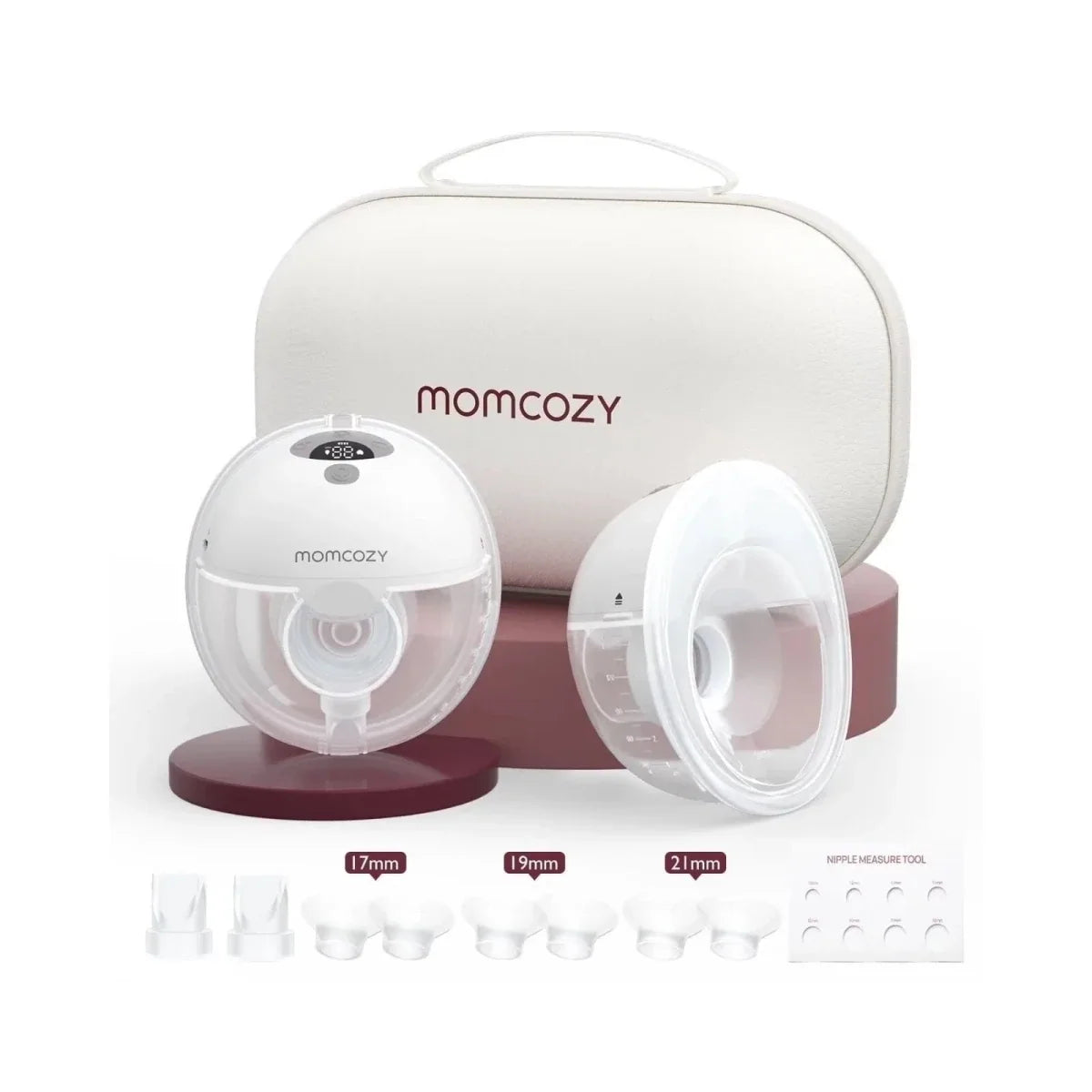 Momcozy M5 Smart Wearable Double Electric Breast Pump - Grey