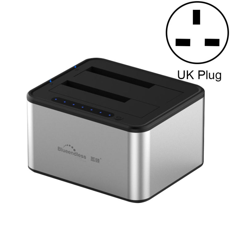 Blueendless 2.5 / 3.5 inch SATA USB 3.0 2 Bay Offline Copy Hard Drive Dock