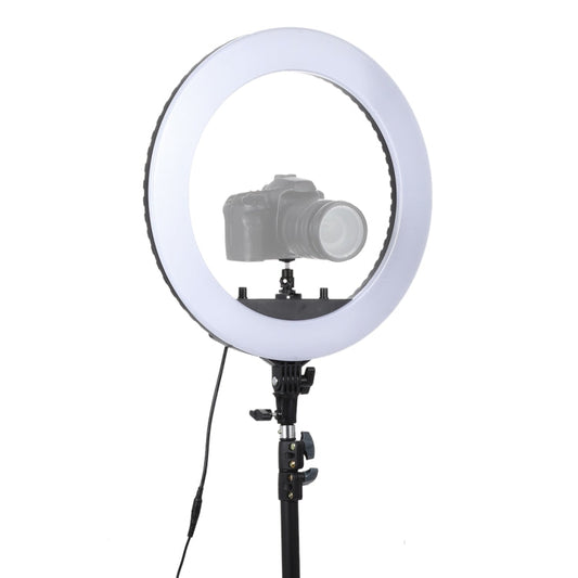 18 inch 55W Two-speed Dimmable Anchor Photography Self-timer LED Ring Fill-in Light with Tripod, 18 Inch