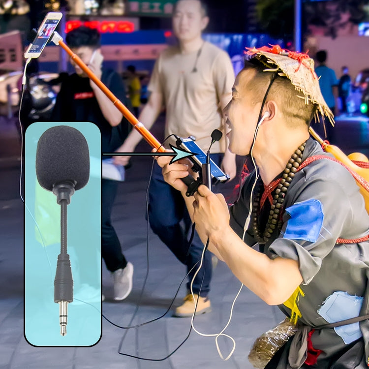 ZJ002MR-01 Mono 3.5mm Plug Bluetooth Wireless Interpreter Tour Guide Megaphone Straight Microphone, Mono