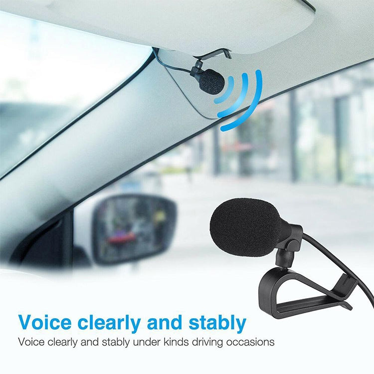 ZJ015MR Mono 2.5mm Angle Head Plug Car Navigation DVD External Paste Microphone, Length: 3m, Mono 2.5mm Angle Head