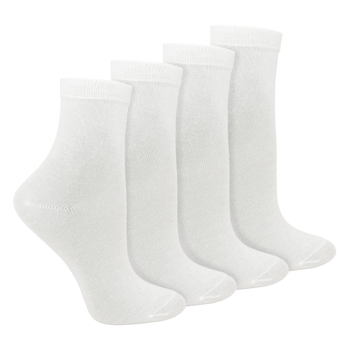 4 Pairs Childrens Organic Cotton Sensory Socks - Seamless Socks for Boys & Girls