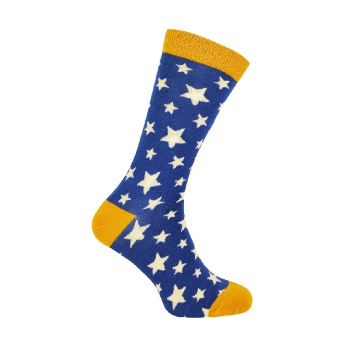 1 Pack Mens Novelty Navy Stars Bamboo Socks