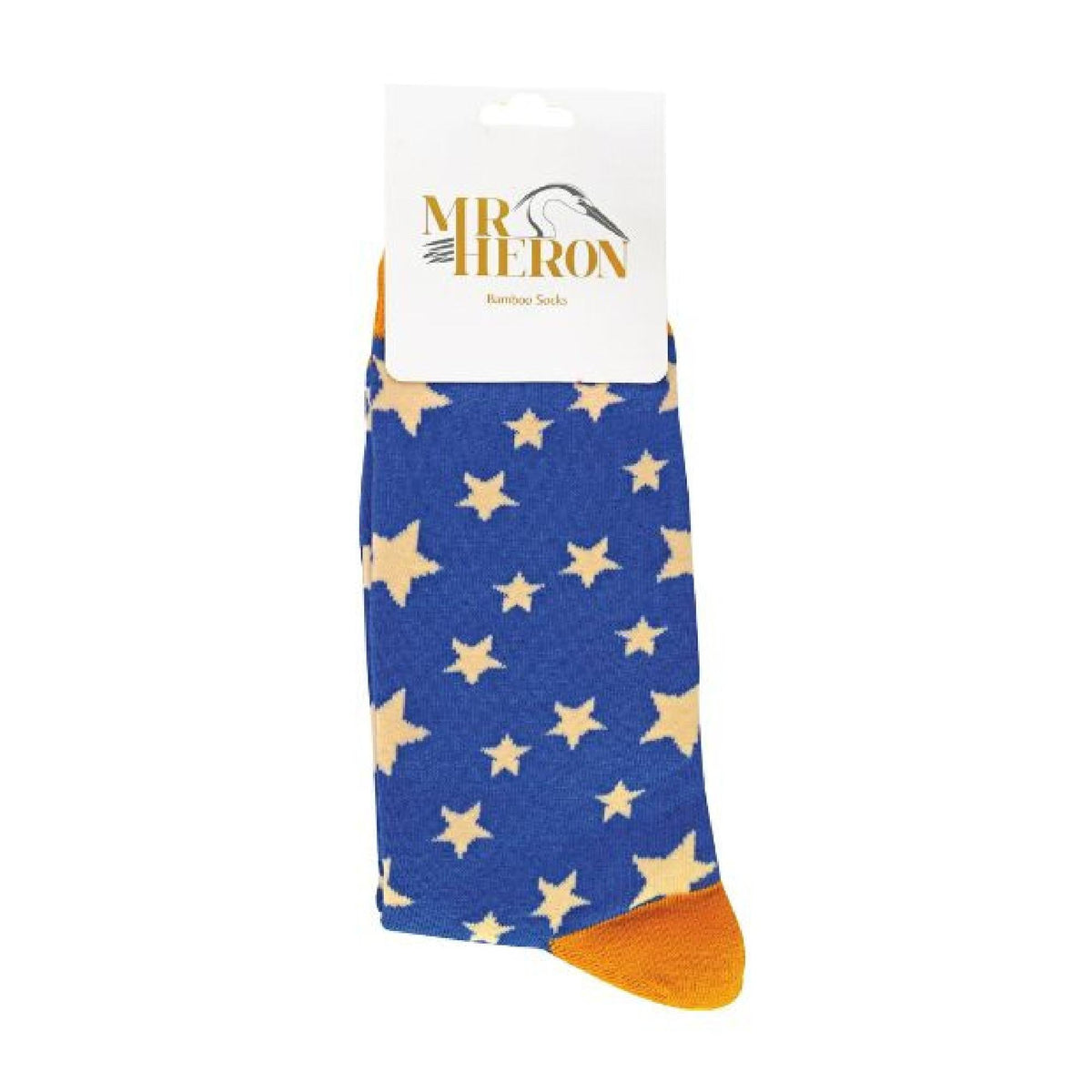 1 Pack Mens Novelty Navy Stars Bamboo Socks