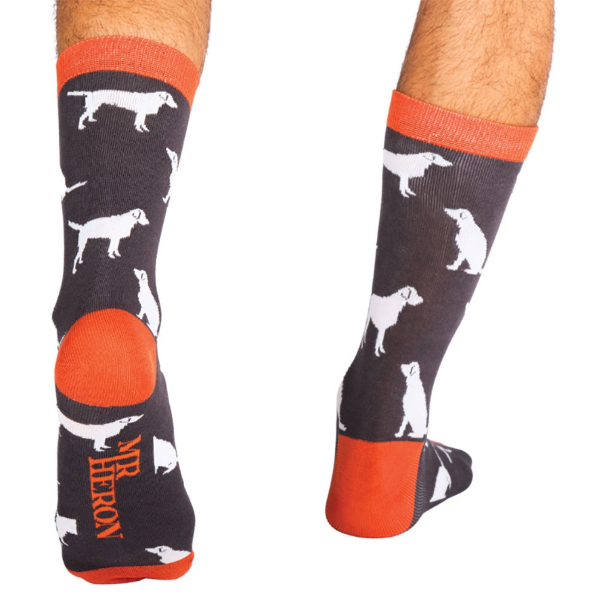 1 Pack Mens Novelty Navy Labrador Bamboo Socks