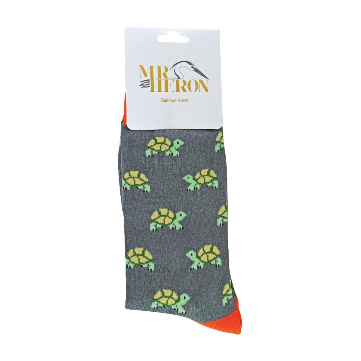 1 Pack Mens Novelty Grey Turtle Bamboo Socks