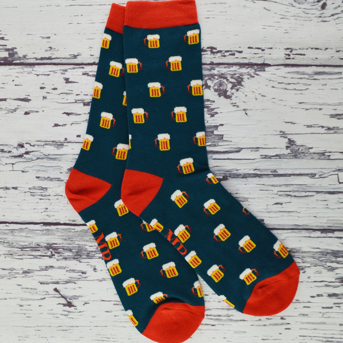 1 Pack Mens Novelty Rainbow Striped Bamboo Socks