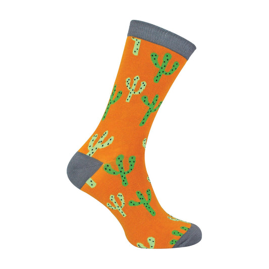 1 Pack Mens Mustard Cactus Soft Bamboo Socks