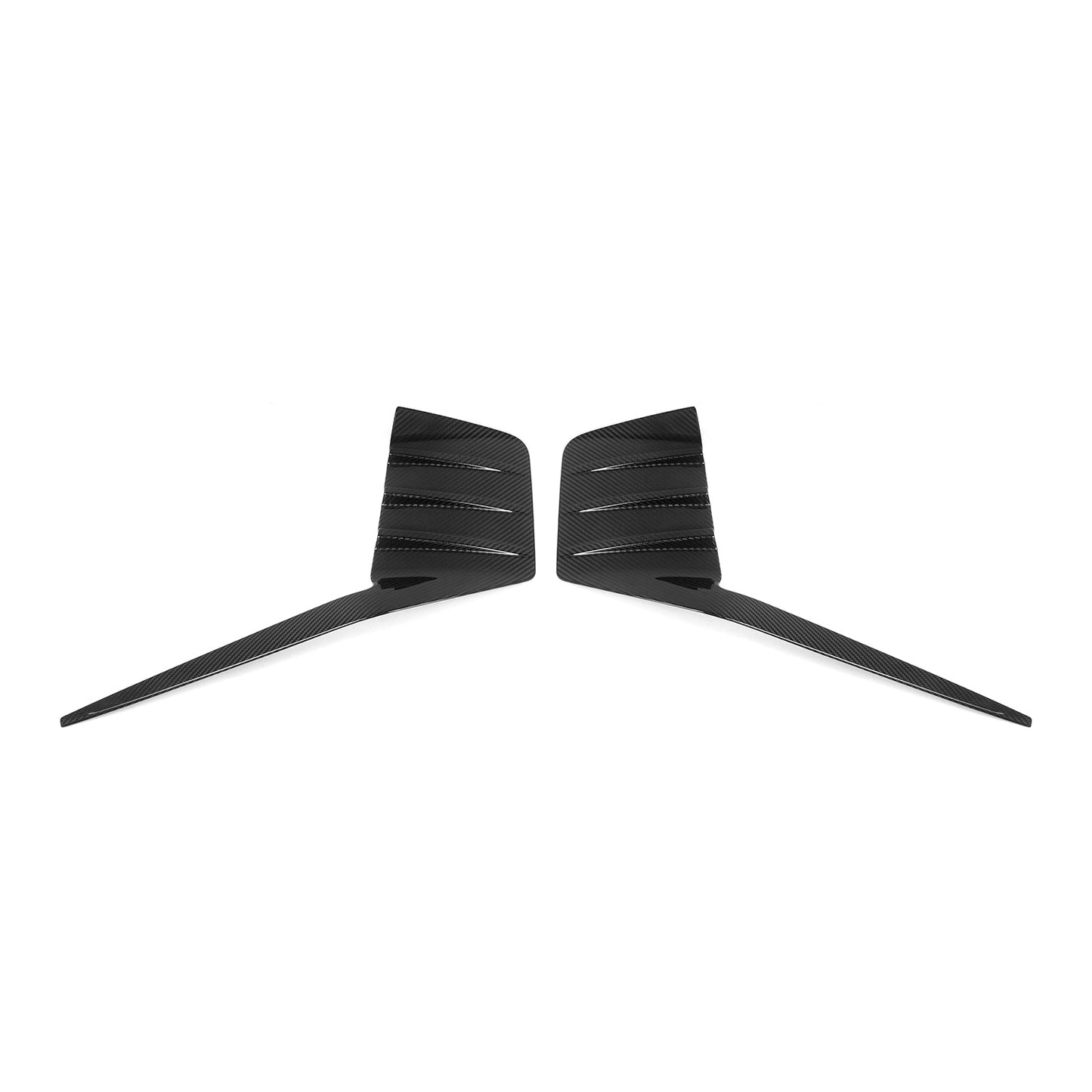 MHC+ BMW M2 G87 Performance Style Rear Rear Bumper Inserts In Pre Preg Gloss Carbon Fibre (G87)