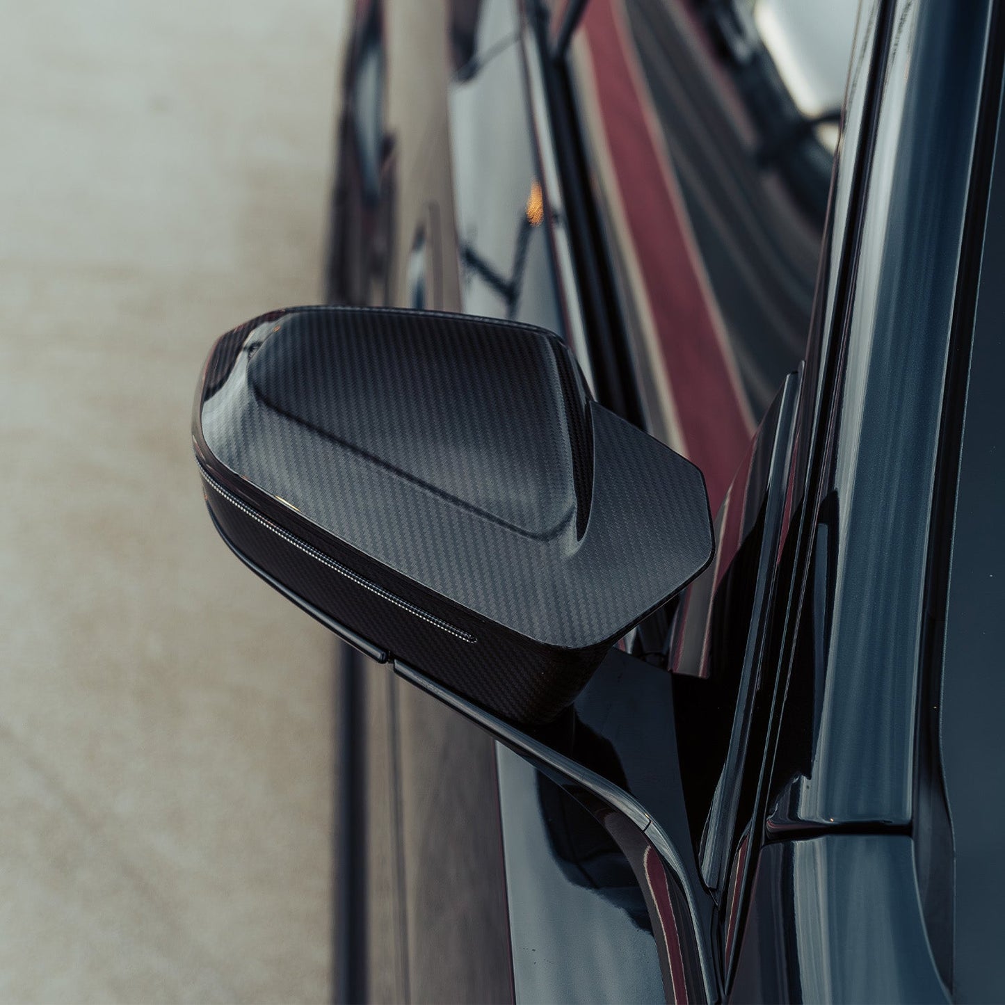 MHC+ BMW G90 & G99 M5 M Wing Mirror Covers In Pre Preg Carbon Fibre