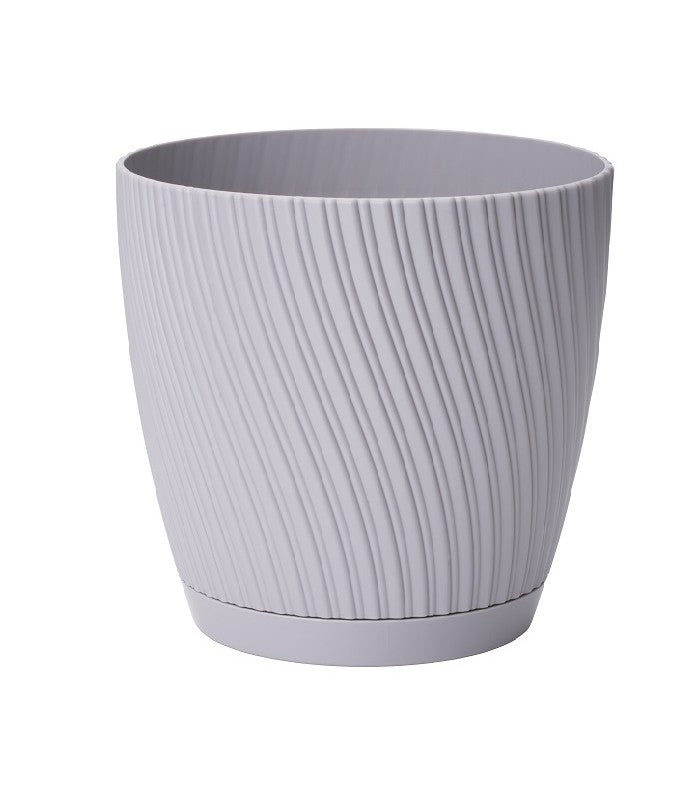 Mika Pot with Saucer 150mm Platinum DIY Workshop Accessory Home and Garden Use