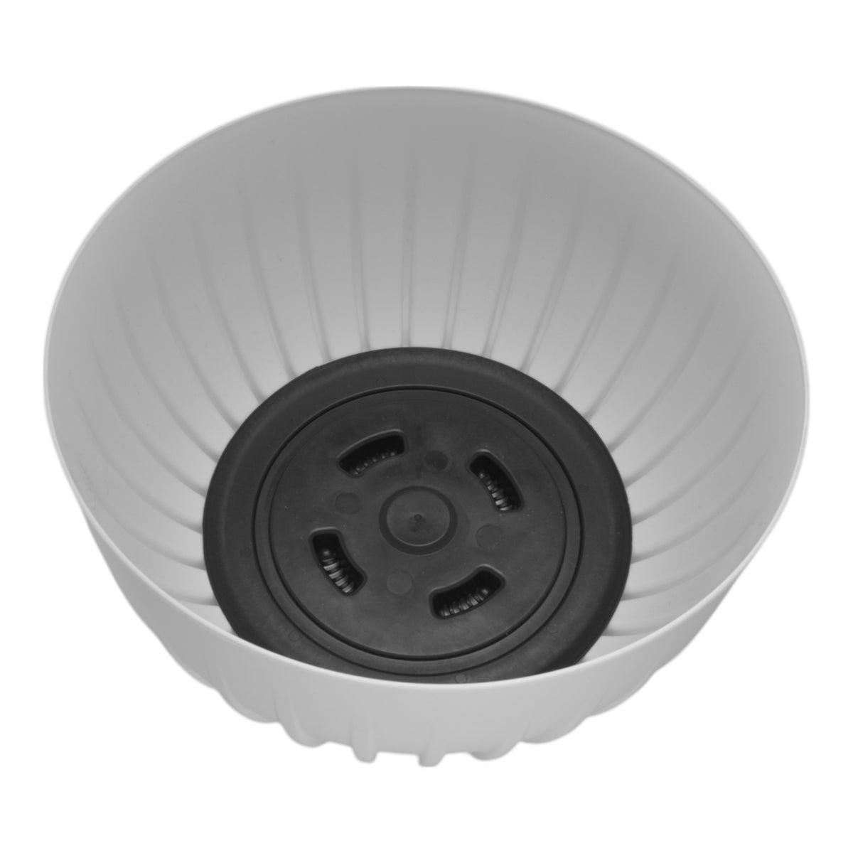 Mira Bowl Pot, Insert and Hole With Plug 240mm White