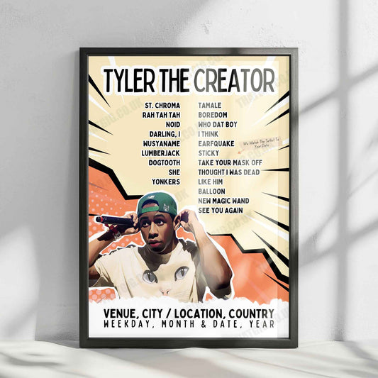 Tyler, The Creator Setlist Poster - Uber Arena, Berlin - May 12th, 2025