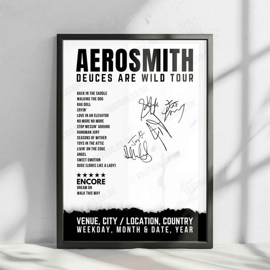Aerosmith Setlist Poster - Park Theater at Park MGM, Las Vegas - April 21st, 2019