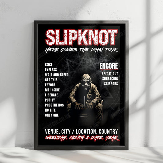 Slipknot Setlist Poster - Moody Center, Austin, TX, USA - September 17th, 2024