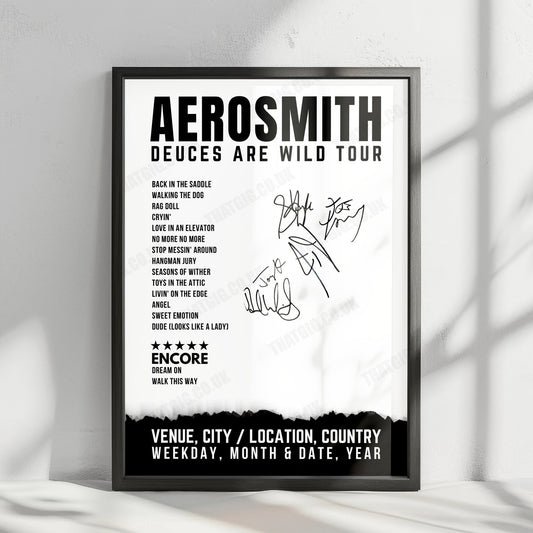 Aerosmith Setlist Poster - Park Theater at Park MGM, Las Vegas - April 18th, 2019