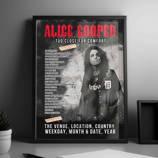 Alice Cooper Setlist Poster - Eventim Apollo, London, England - October 20th, 2024