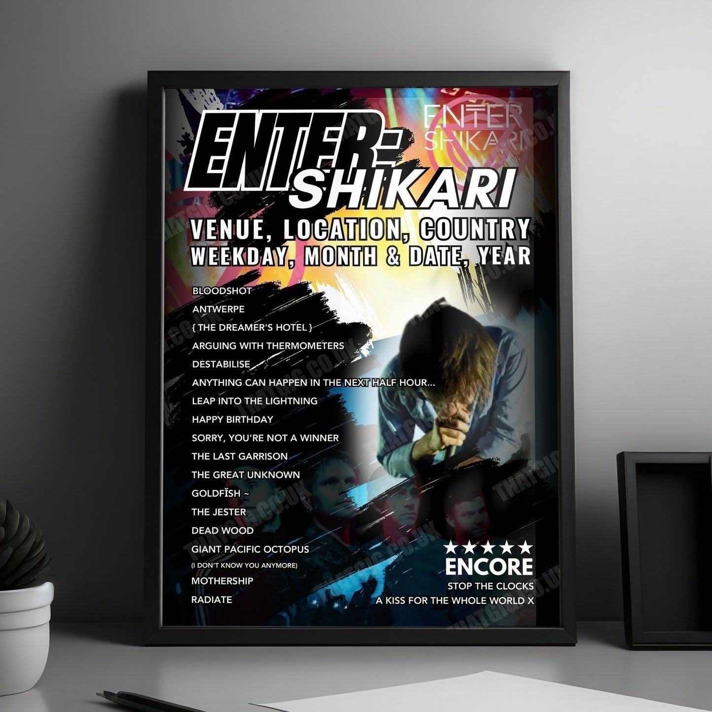 Enter Shikari Setlist Poster - Rock im Park, Nuremberg, Germany - June 9th, 2024