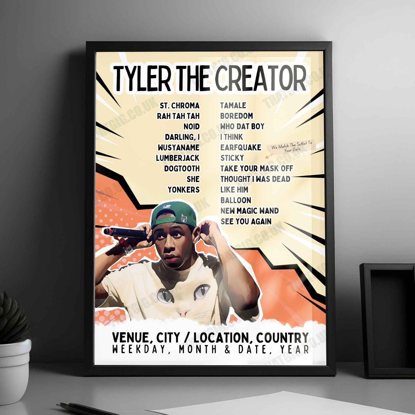 Tyler, The Creator Setlist Poster - Uber Arena, Berlin - May 12th, 2025