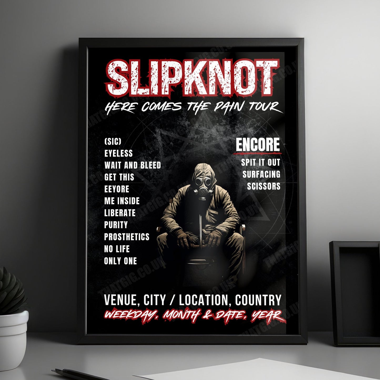 Slipknot Setlist Poster - Aftershock 2024 - October 11th, 2024