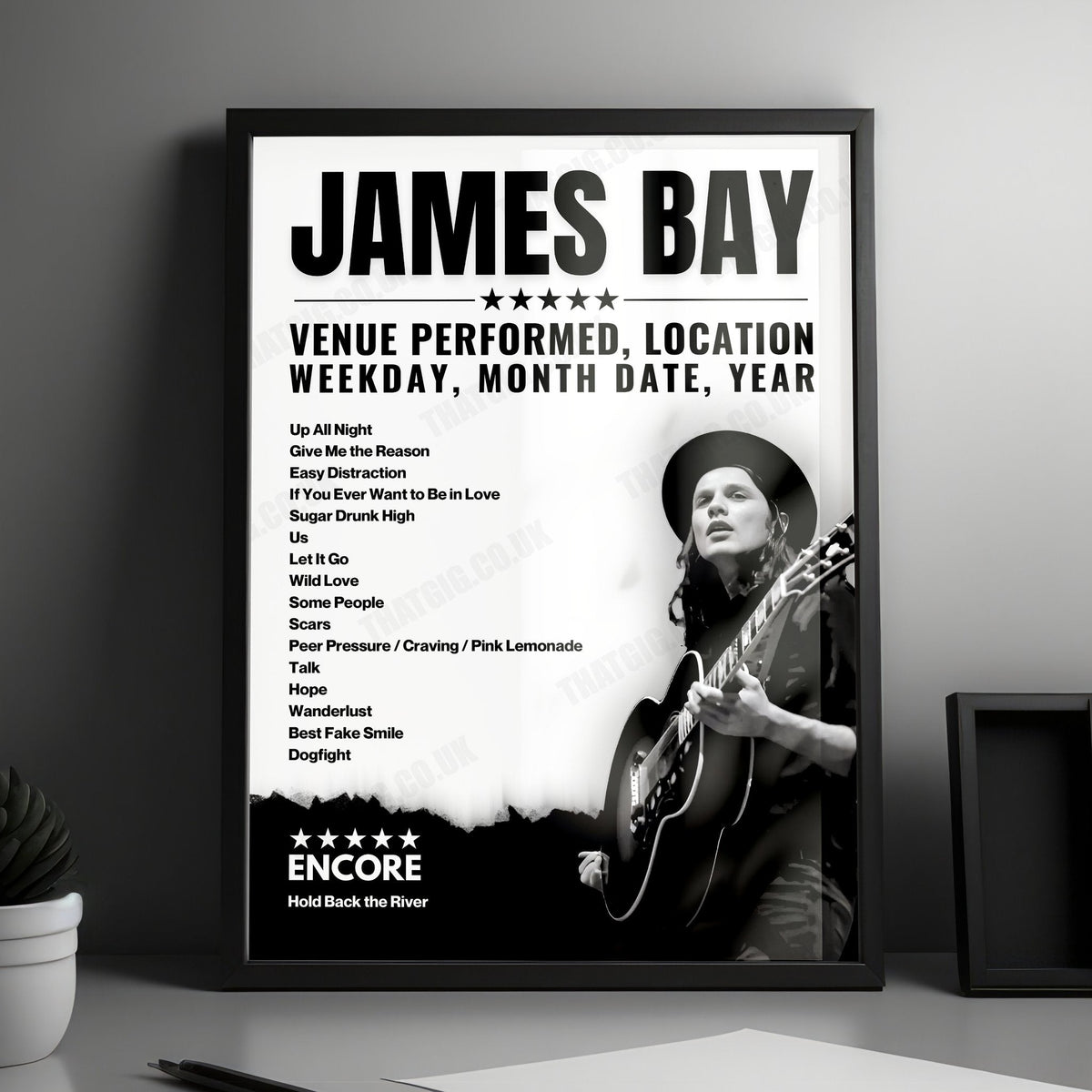 James Bay Setlist Poster - Blitz, Preston - July 11th, 2022