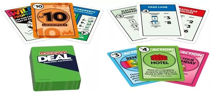 Monopoly Brand Monopoly Deal Family Card Game UK