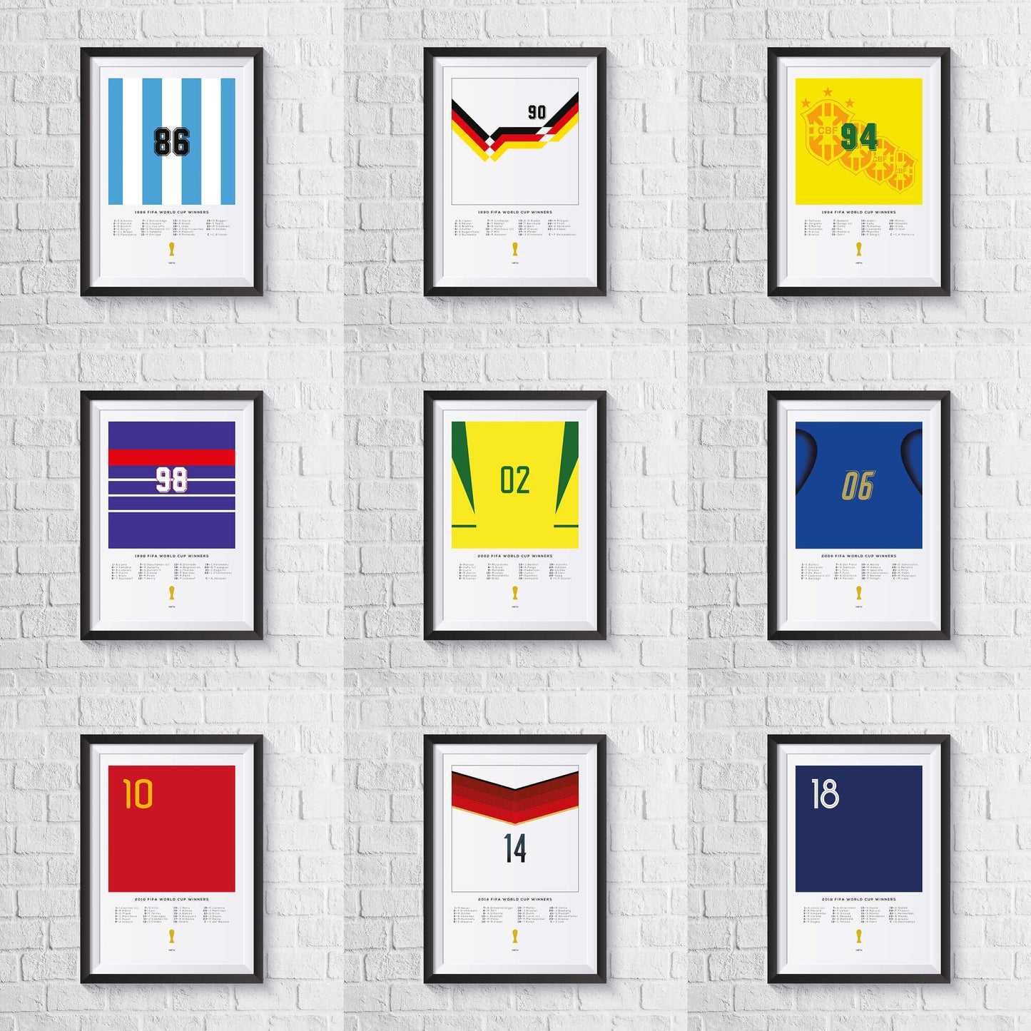 Italy 2006 World Cup Squad Print